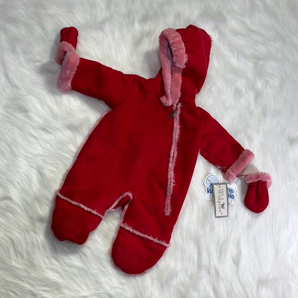 NEW Widgeon Red Snowsuit Baby Size 3M